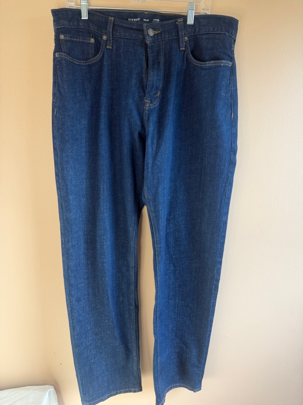 Old Navy Men's Straight Jeans - Deep Indigo Blue